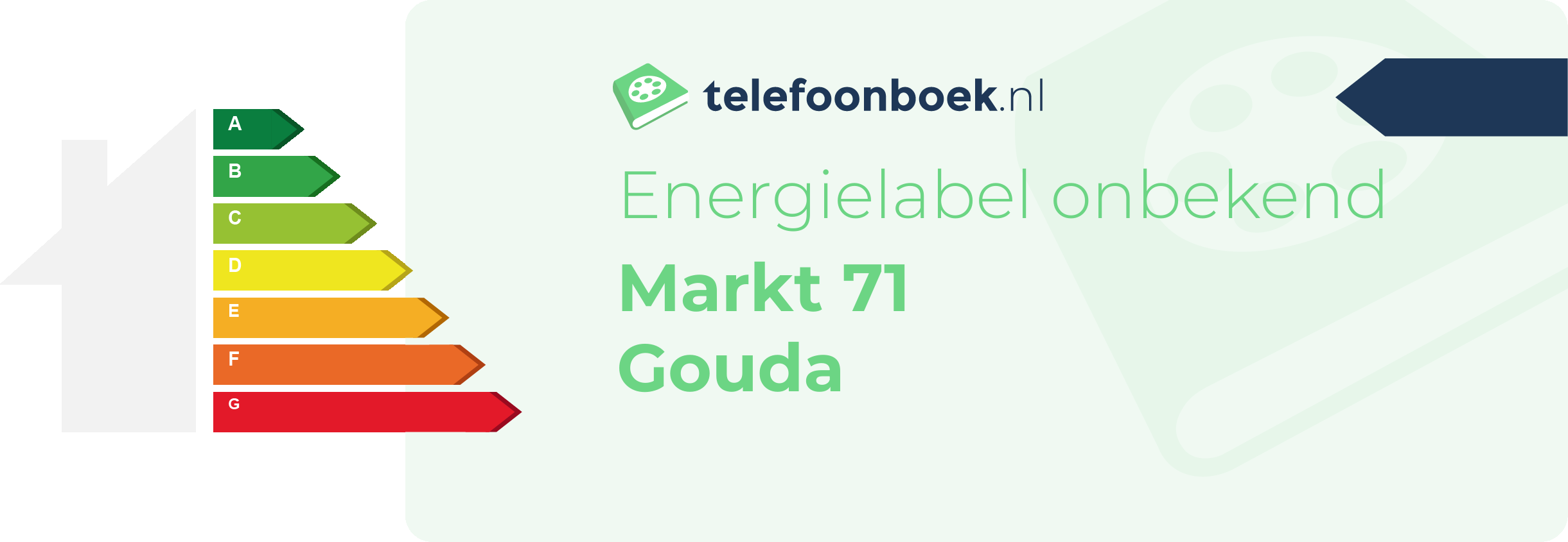 Energielabel Markt 71 Gouda