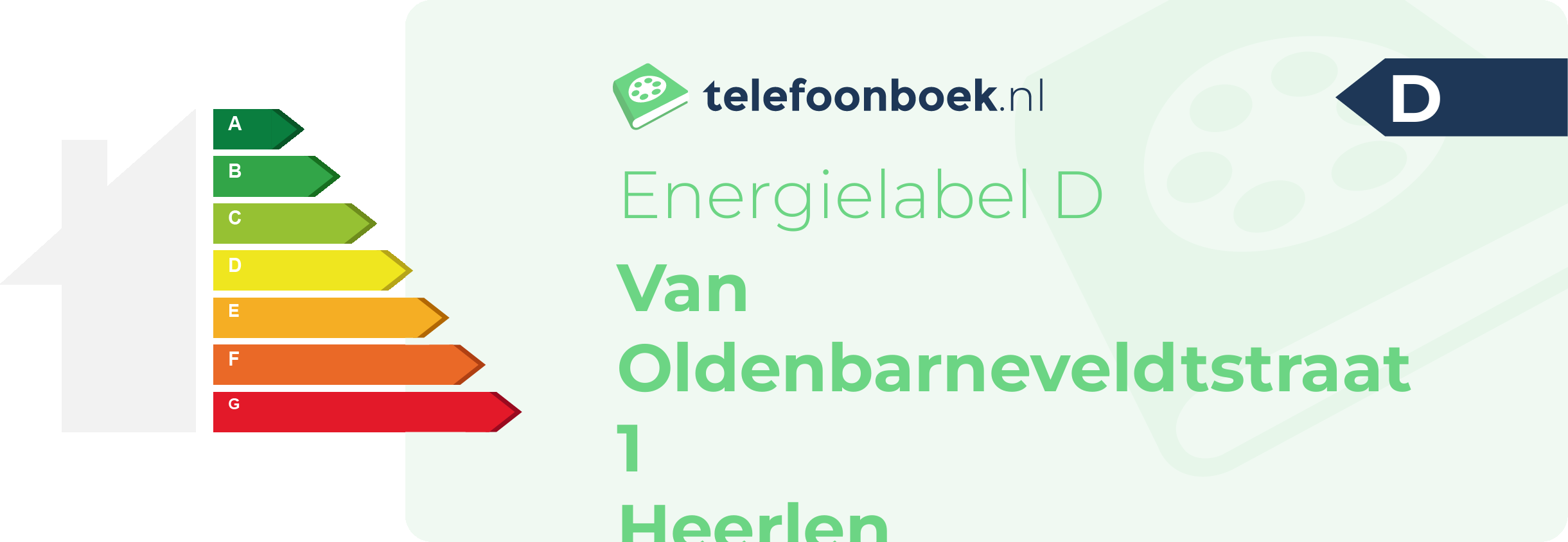 Energielabel Van Oldenbarneveldtstraat 1 Heerlen