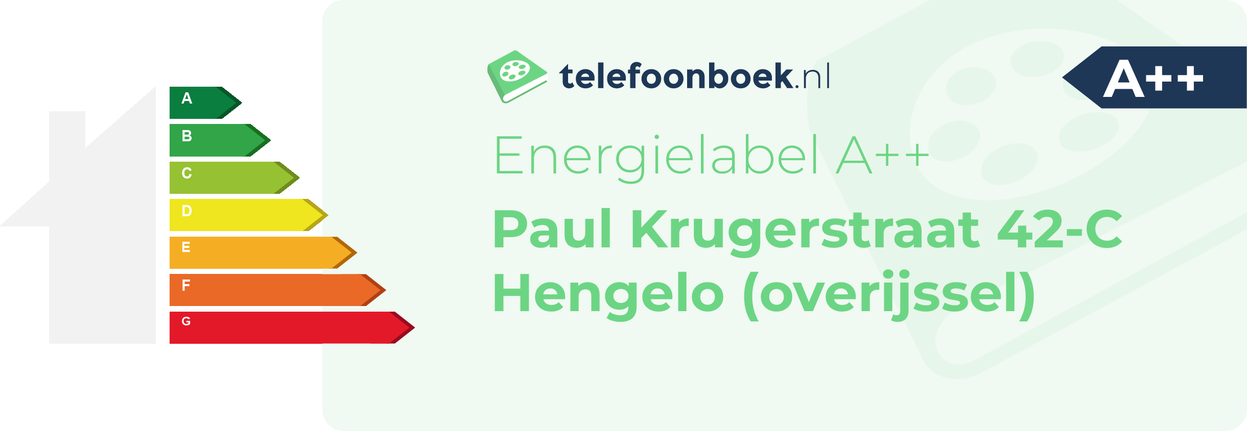 Energielabel Paul Krugerstraat 42-C Hengelo (Overijssel)