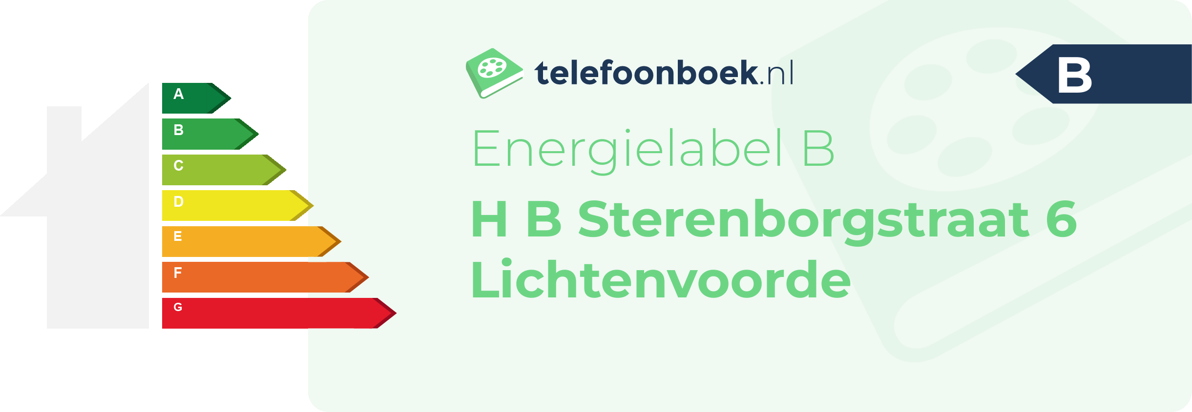Energielabel H B Sterenborgstraat 6 Lichtenvoorde
