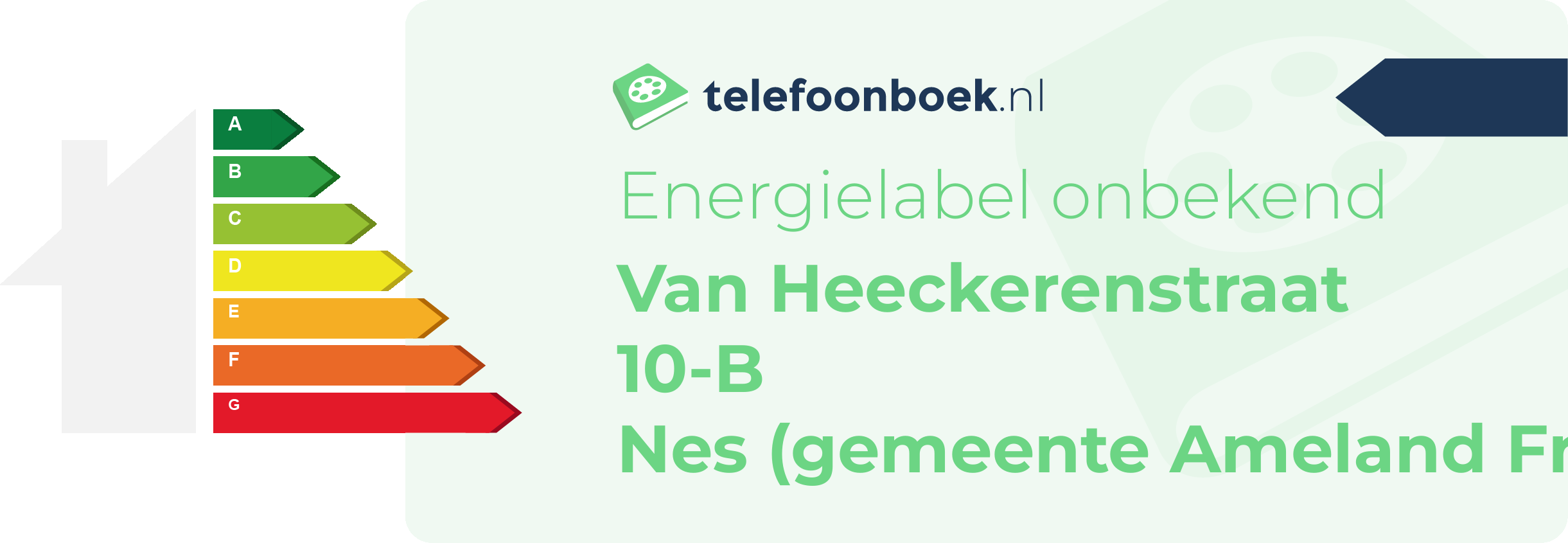Energielabel Van Heeckerenstraat 10-B Nes (gemeente Ameland Friesland)