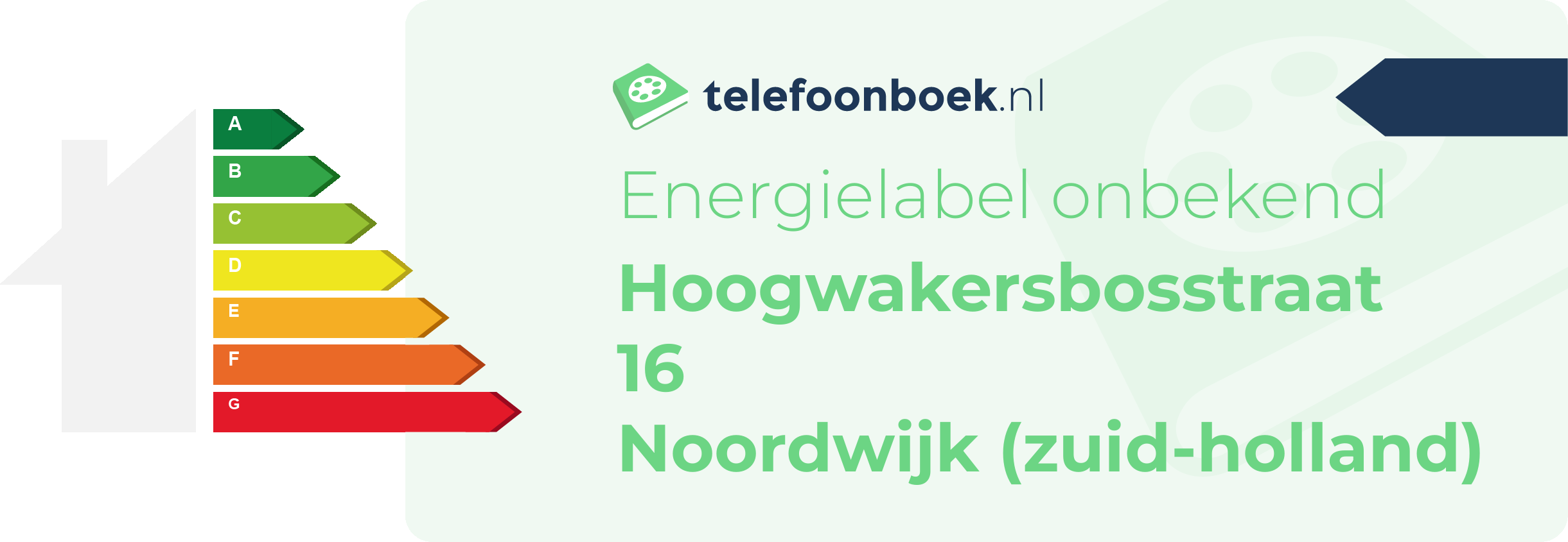 Energielabel Hoogwakersbosstraat 16 Noordwijk (Zuid-Holland)