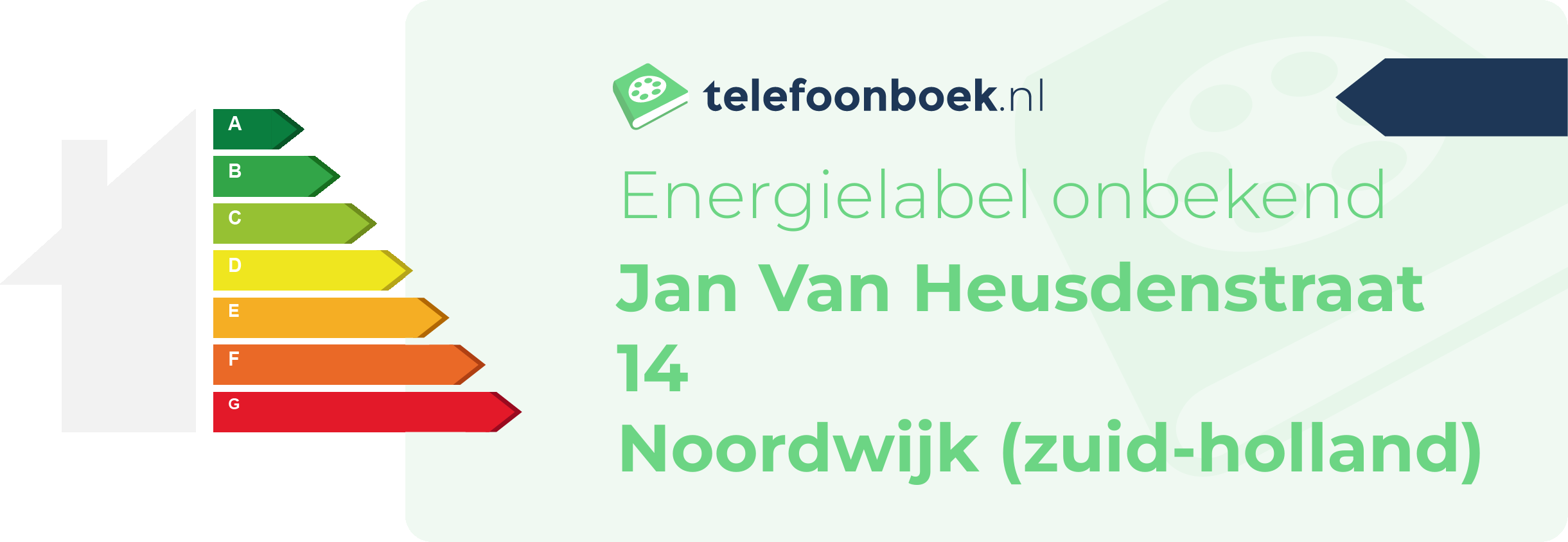 Energielabel Jan Van Heusdenstraat 14 Noordwijk (Zuid-Holland)