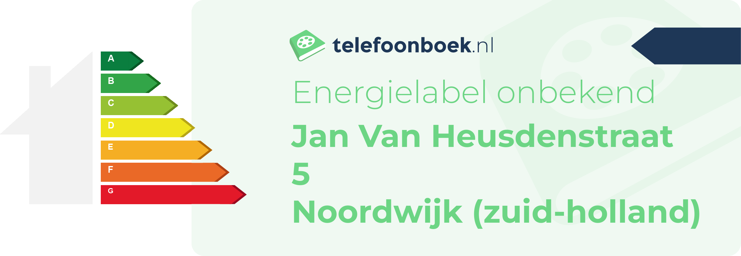 Energielabel Jan Van Heusdenstraat 5 Noordwijk (Zuid-Holland)