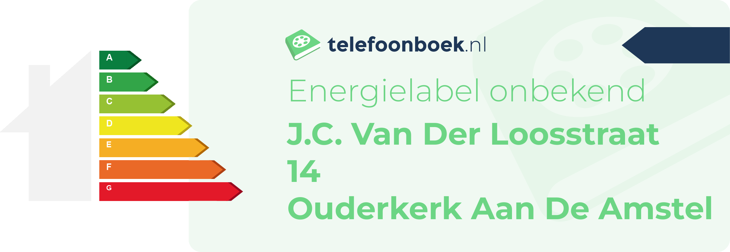 Energielabel J.C. Van Der Loosstraat 14 Ouderkerk Aan De Amstel
