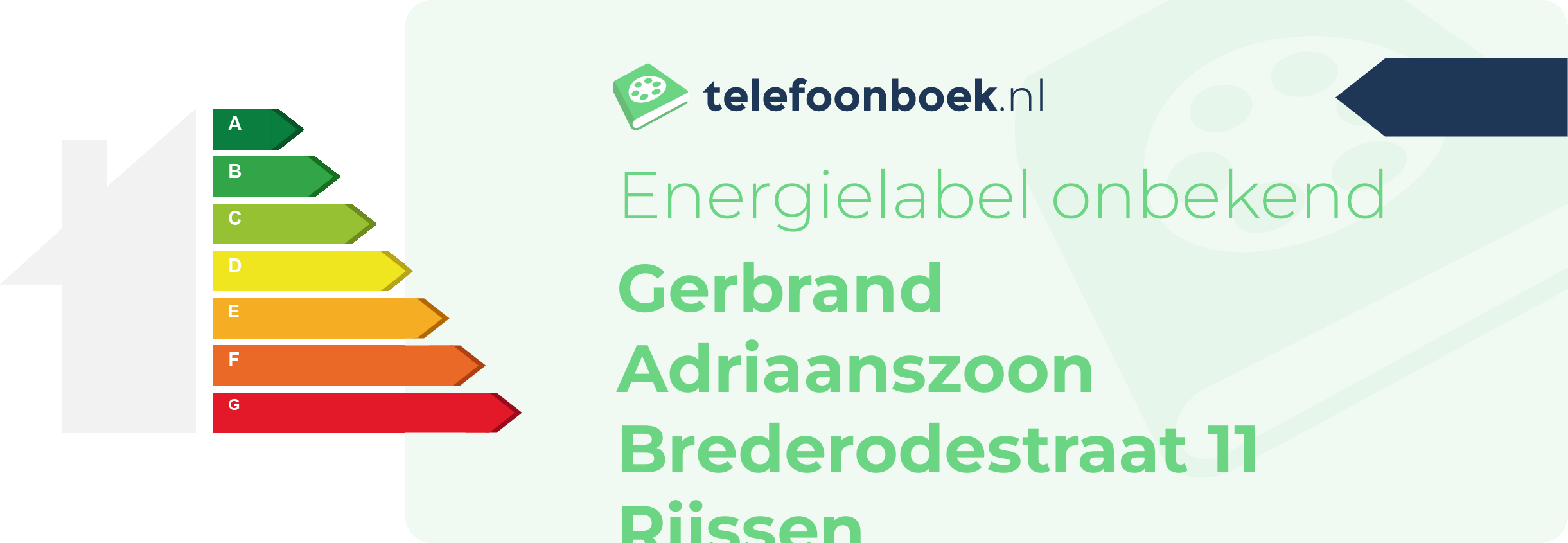 Energielabel Gerbrand Adriaanszoon Brederodestraat 11 Rijssen