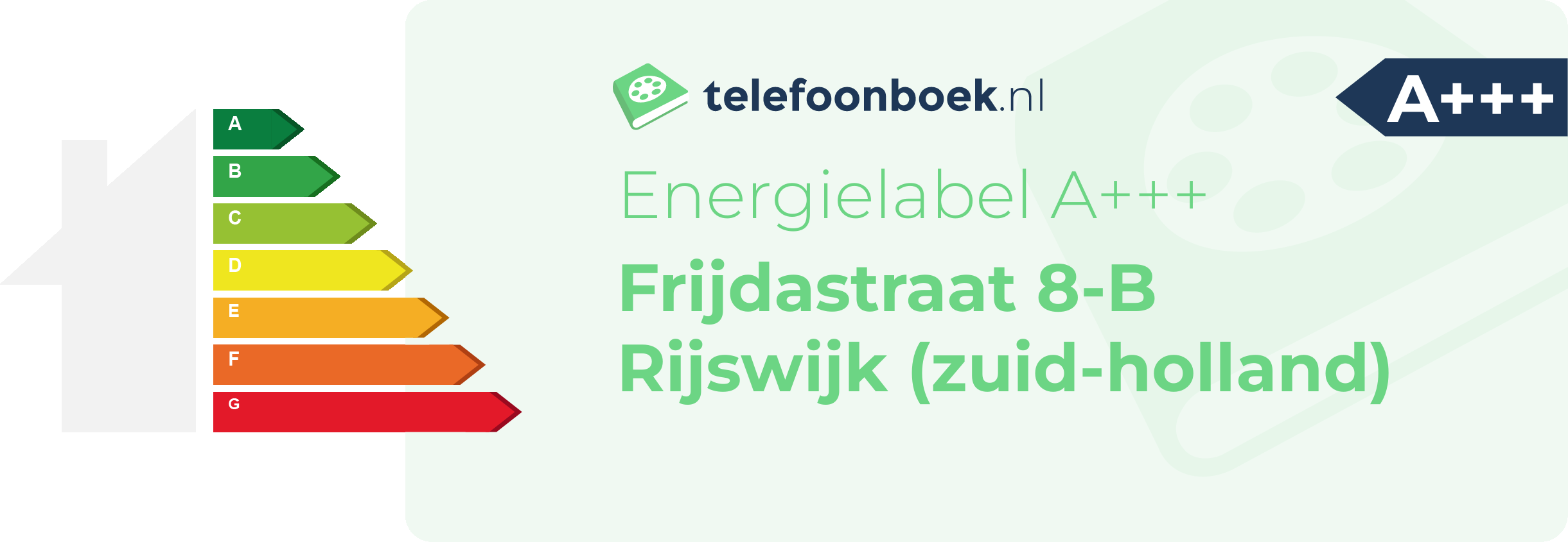 Energielabel Frijdastraat 8-B Rijswijk (Zuid-Holland)