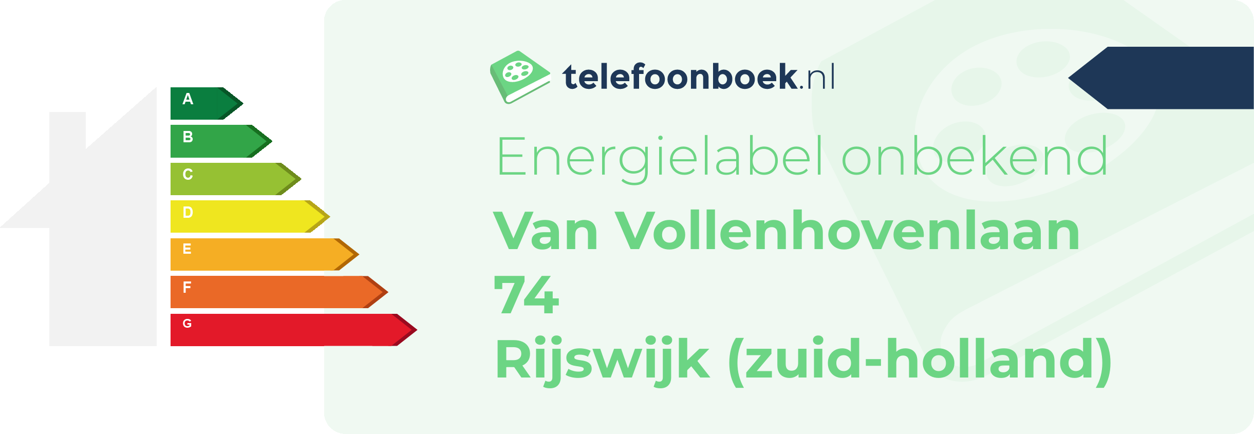 Energielabel Van Vollenhovenlaan 74 Rijswijk (Zuid-Holland)