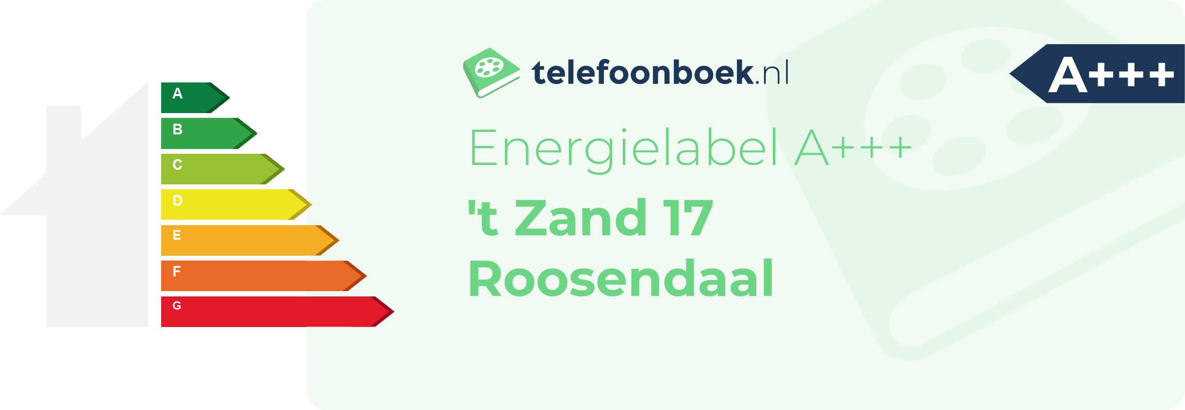 Energielabel 't Zand 17 Roosendaal