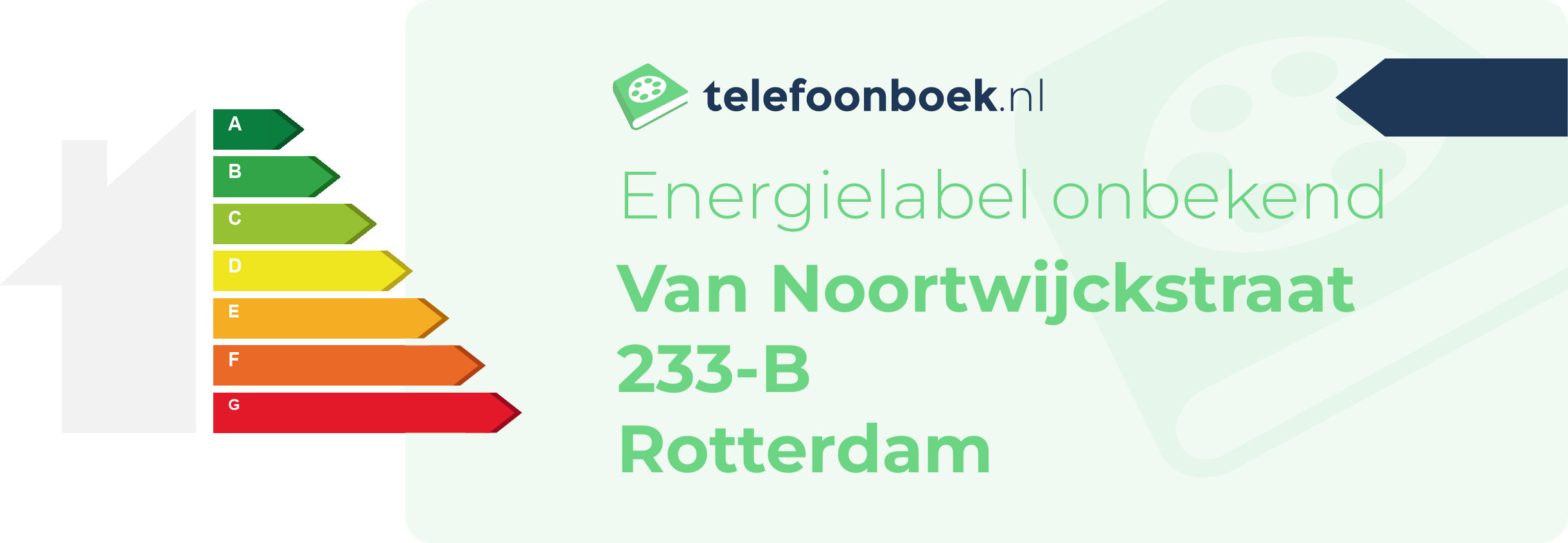 Energielabel Van Noortwijckstraat 233-B Rotterdam