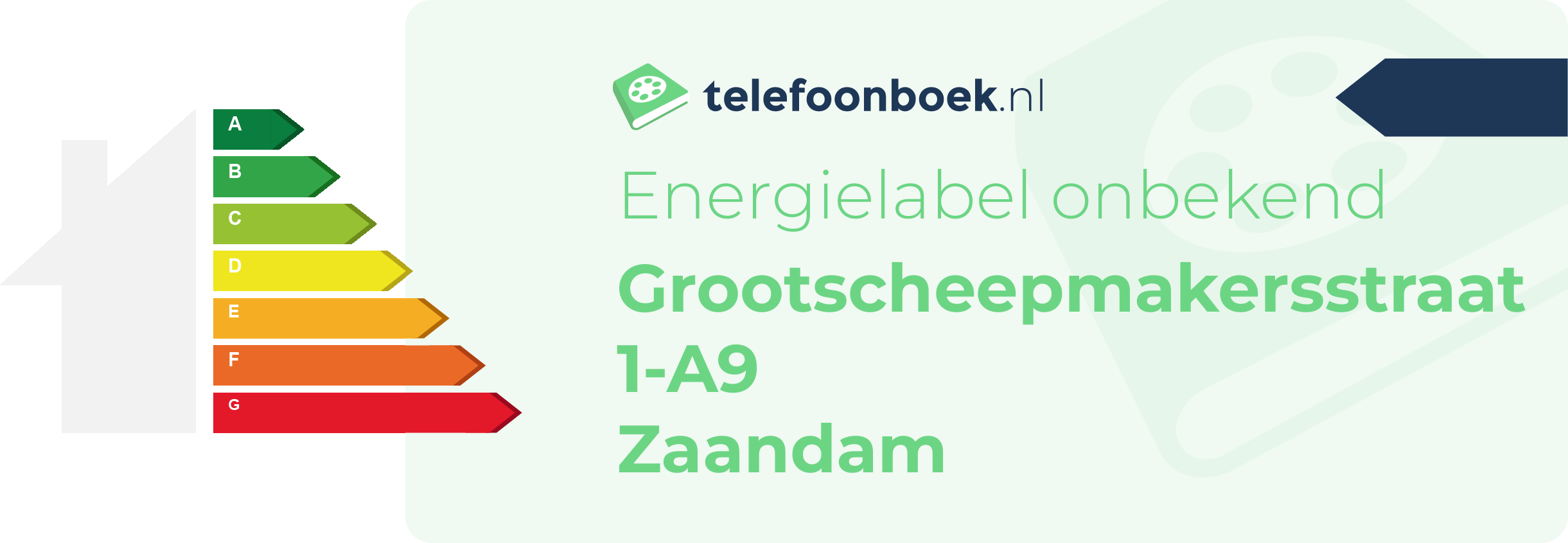 Energielabel Grootscheepmakersstraat 1-A9 Zaandam