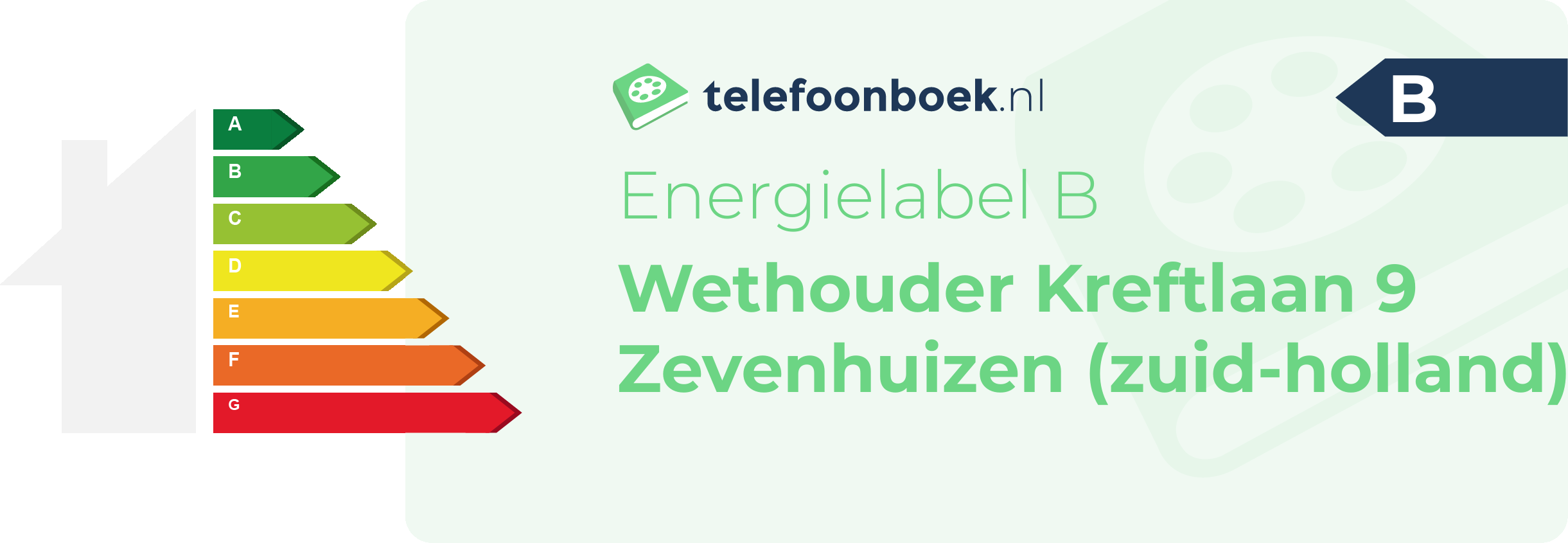 Energielabel Wethouder Kreftlaan 9 Zevenhuizen (Zuid-Holland)