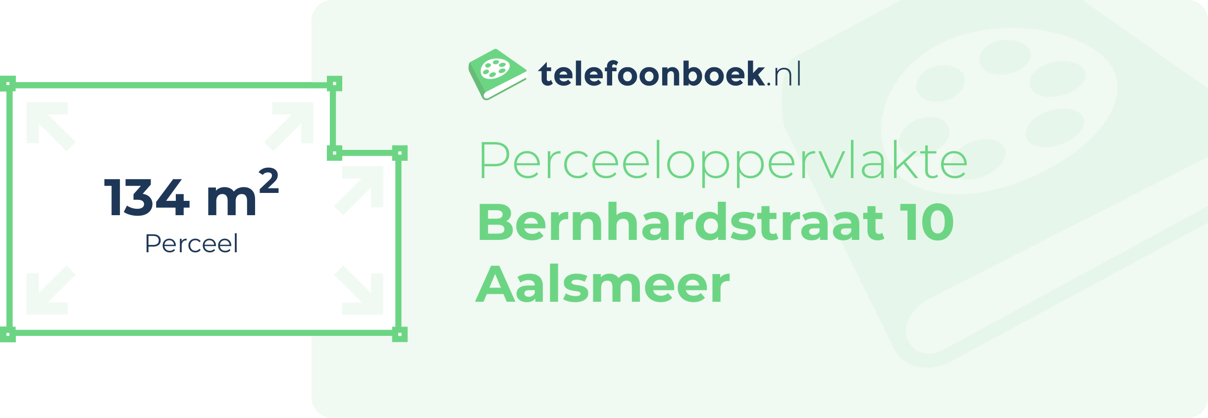 Perceeloppervlakte Bernhardstraat 10 Aalsmeer