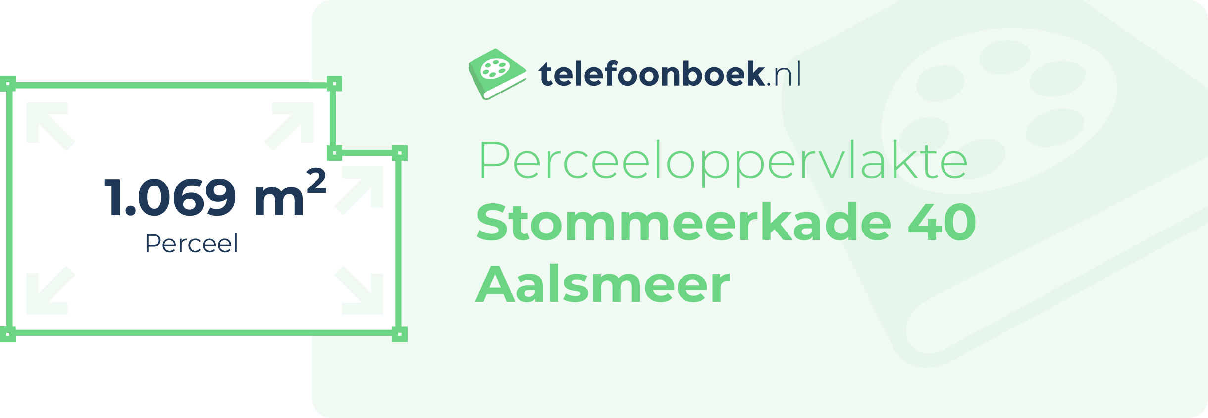 Perceeloppervlakte Stommeerkade 40 Aalsmeer