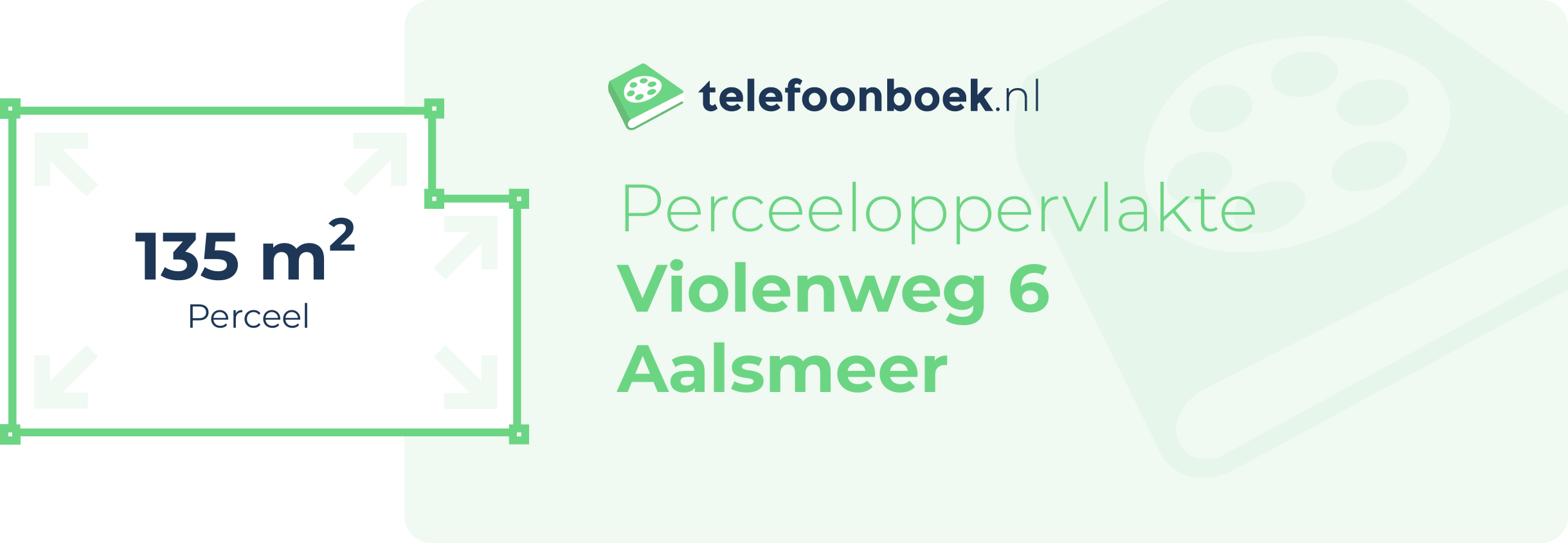 Perceeloppervlakte Violenweg 6 Aalsmeer