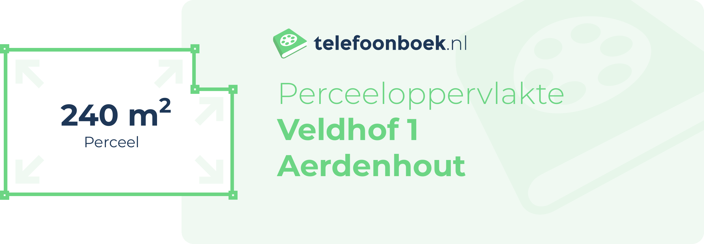 Perceeloppervlakte Veldhof 1 Aerdenhout