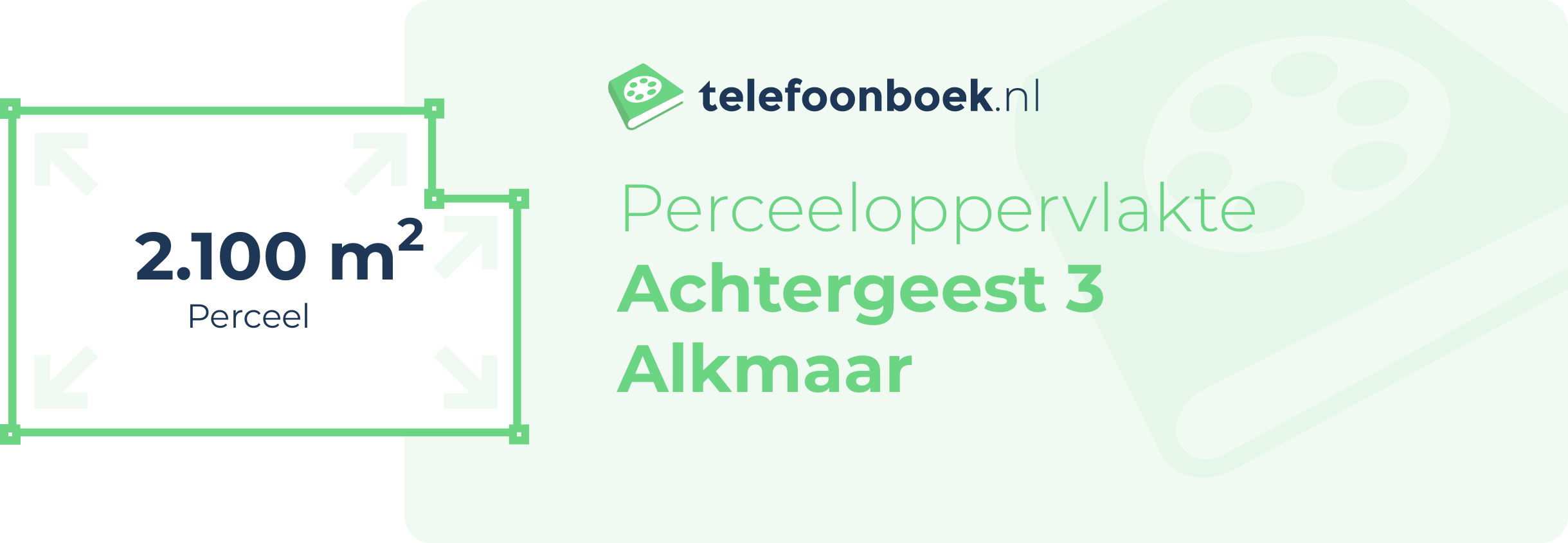 Perceeloppervlakte Achtergeest 3 Alkmaar