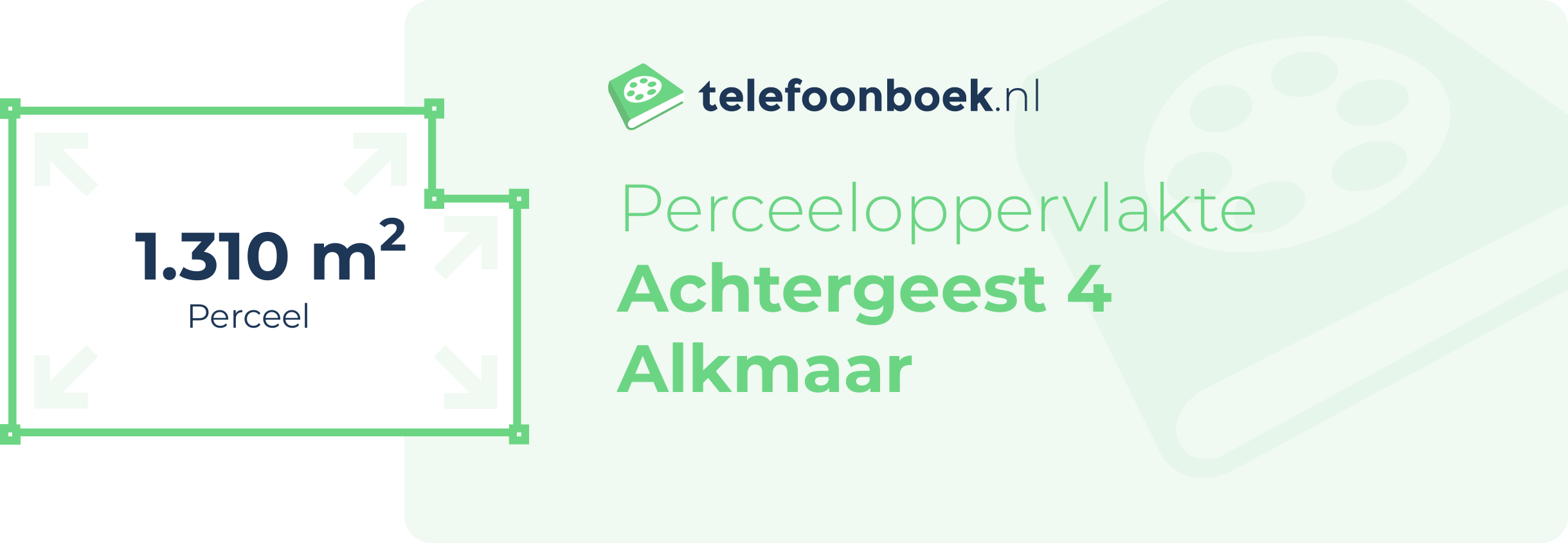 Perceeloppervlakte Achtergeest 4 Alkmaar