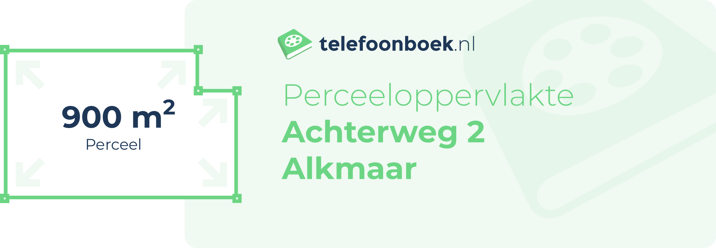 Perceeloppervlakte Achterweg 2 Alkmaar