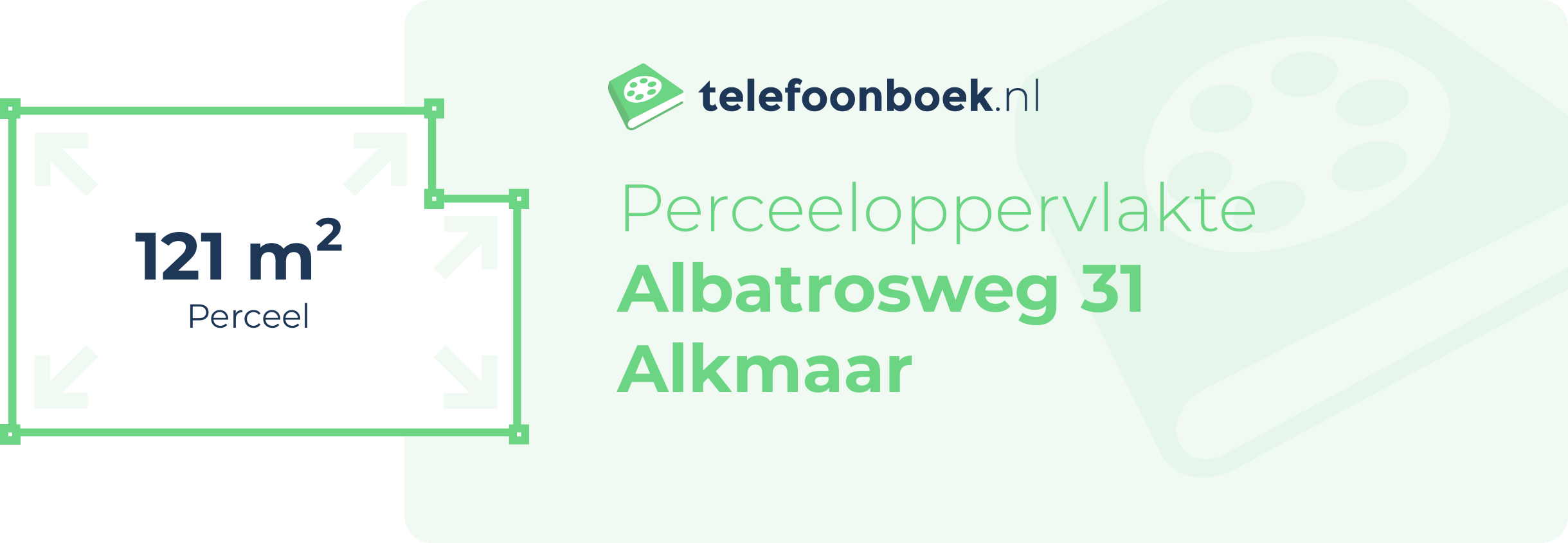 Perceeloppervlakte Albatrosweg 31 Alkmaar