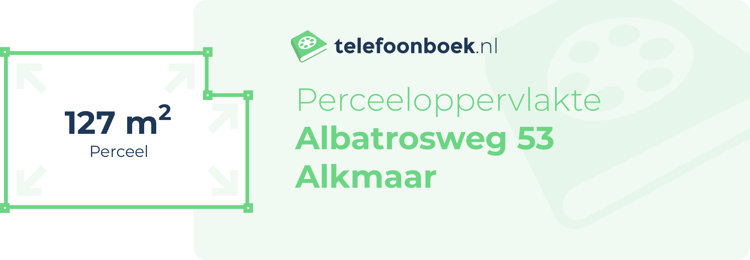 Perceeloppervlakte Albatrosweg 53 Alkmaar