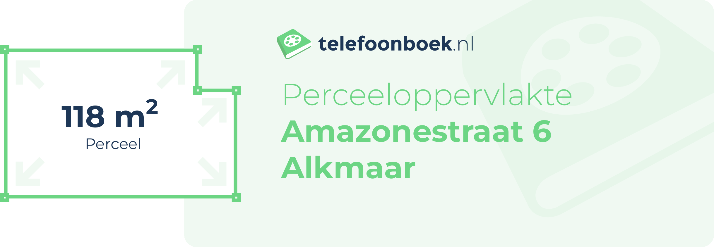 Perceeloppervlakte Amazonestraat 6 Alkmaar