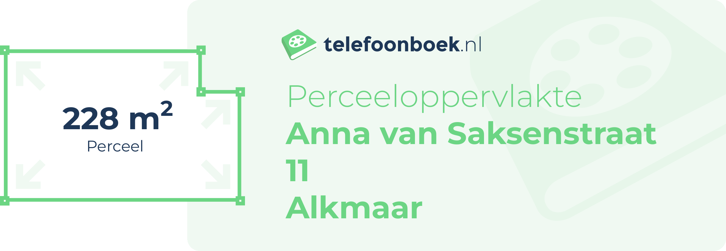 Perceeloppervlakte Anna Van Saksenstraat 11 Alkmaar