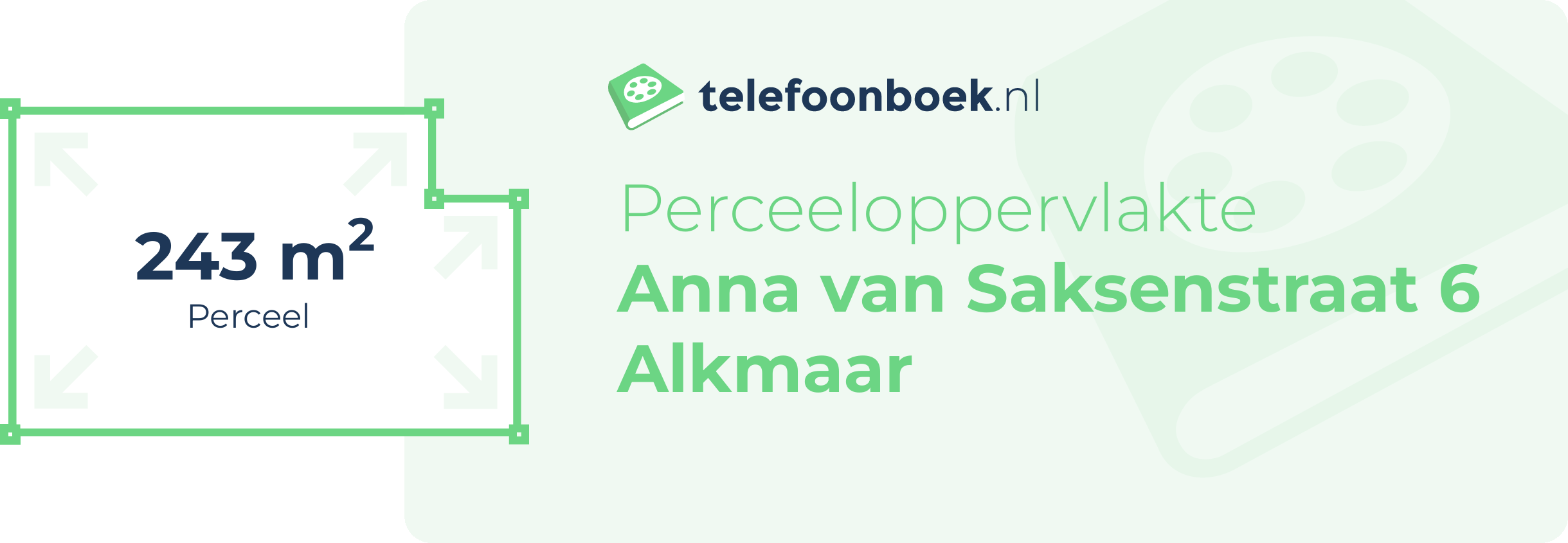 Perceeloppervlakte Anna Van Saksenstraat 6 Alkmaar