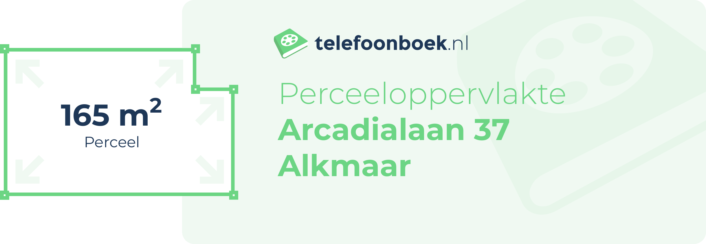 Perceeloppervlakte Arcadialaan 37 Alkmaar