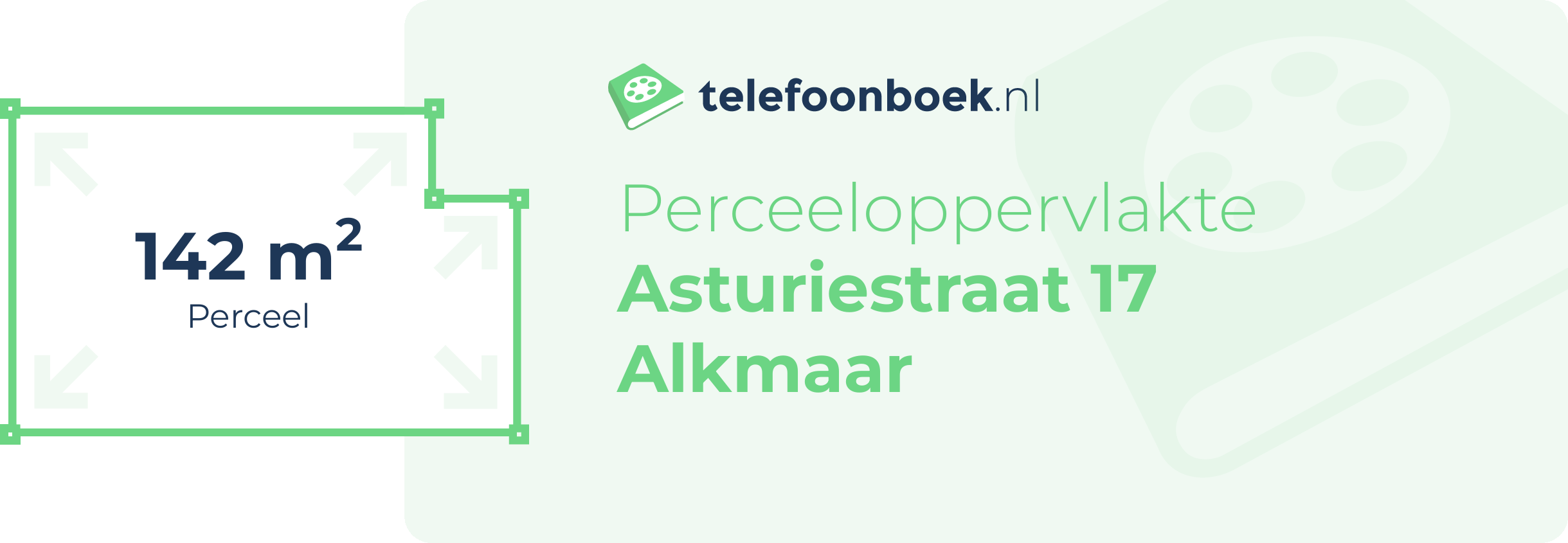 Perceeloppervlakte Asturiestraat 17 Alkmaar