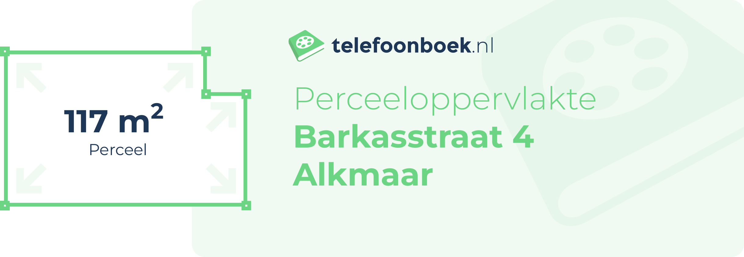 Perceeloppervlakte Barkasstraat 4 Alkmaar