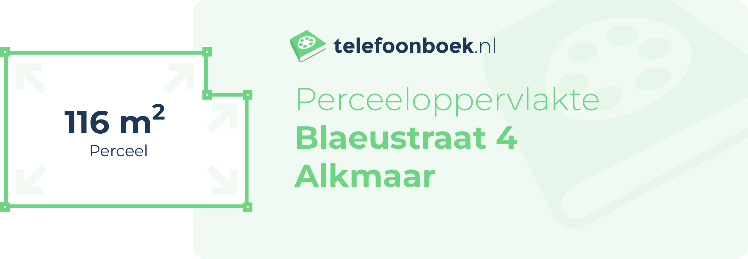 Perceeloppervlakte Blaeustraat 4 Alkmaar