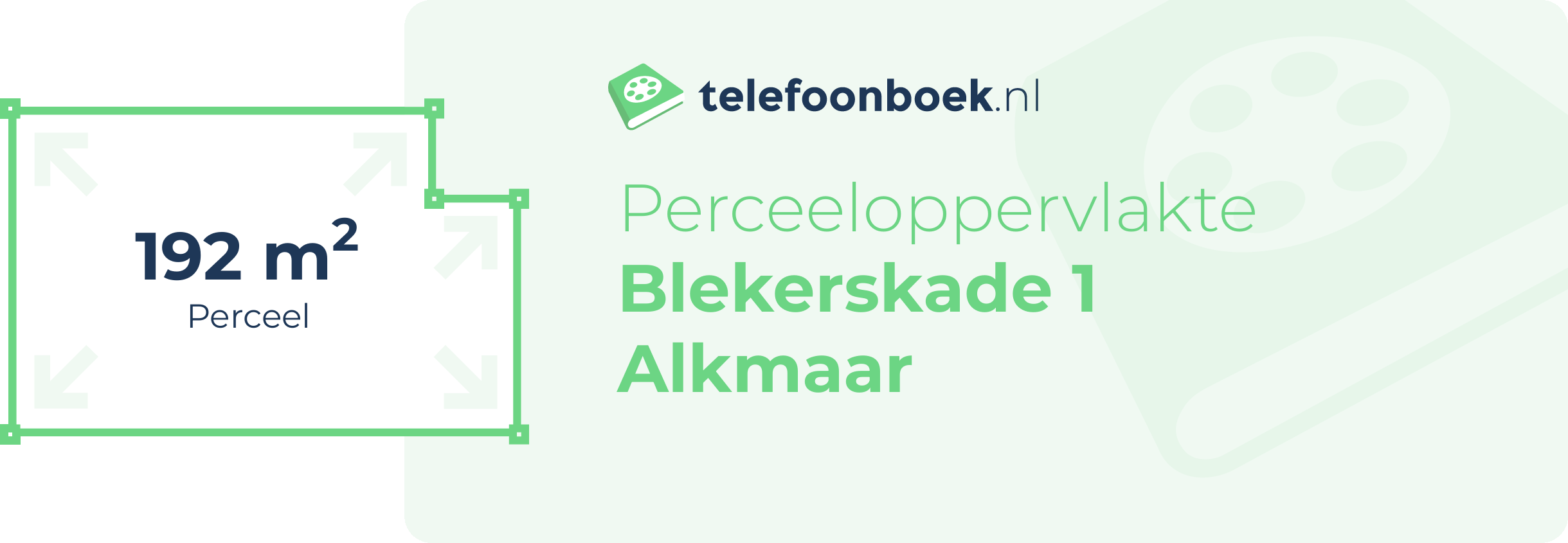 Perceeloppervlakte Blekerskade 1 Alkmaar