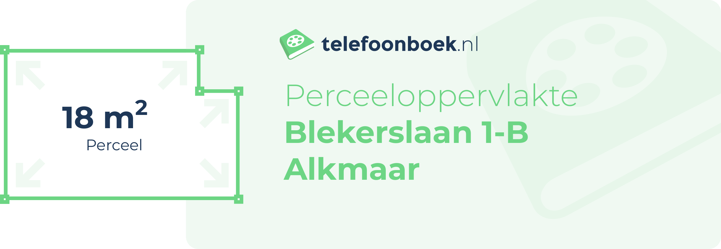 Perceeloppervlakte Blekerslaan 1-B Alkmaar