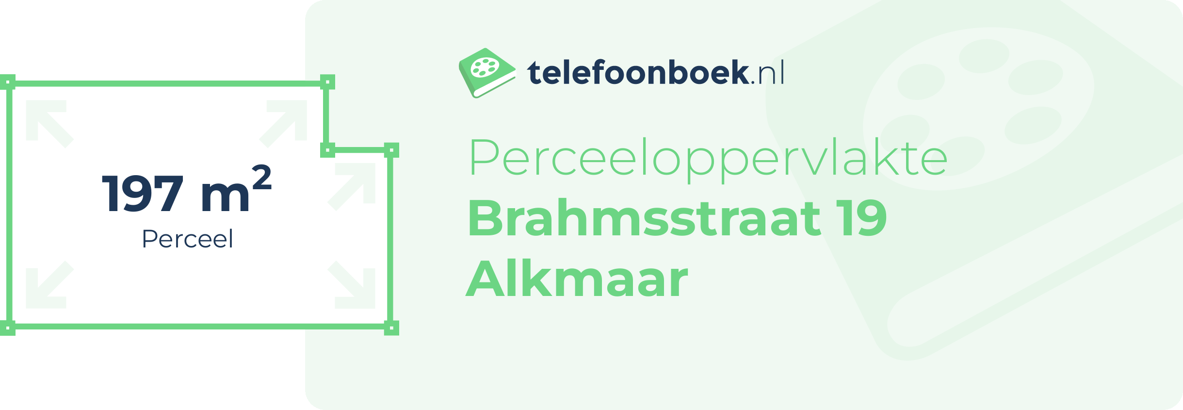 Perceeloppervlakte Brahmsstraat 19 Alkmaar