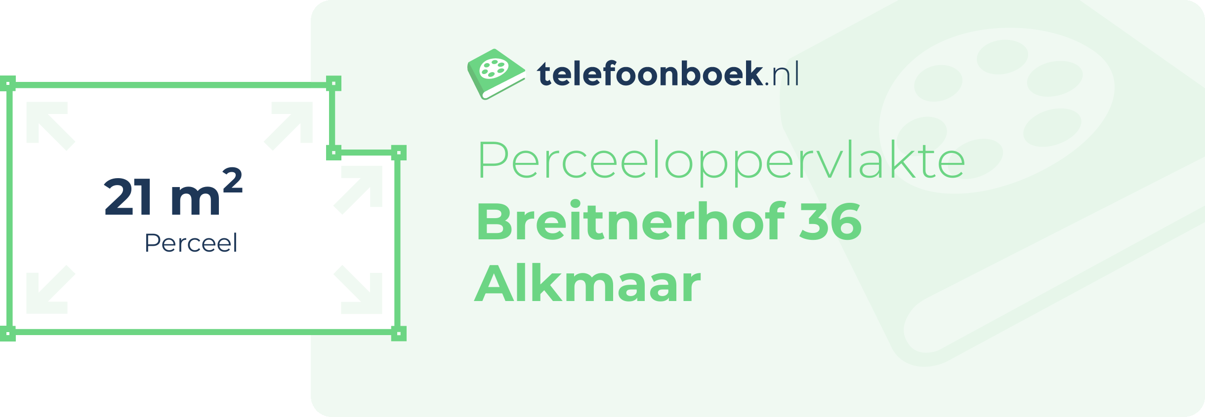 Perceeloppervlakte Breitnerhof 36 Alkmaar