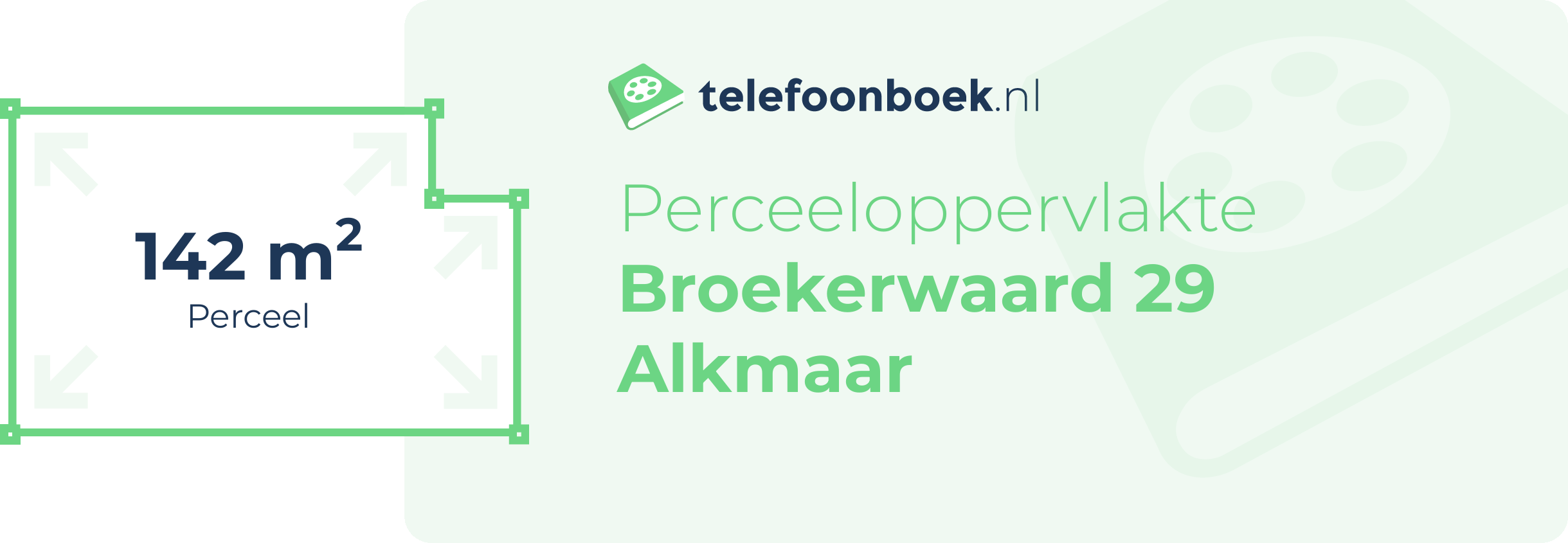 Perceeloppervlakte Broekerwaard 29 Alkmaar