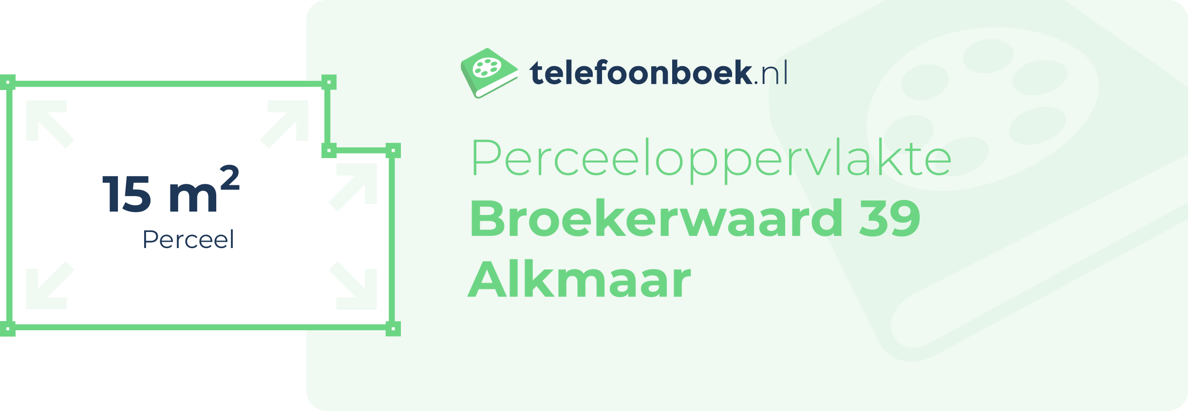 Perceeloppervlakte Broekerwaard 39 Alkmaar