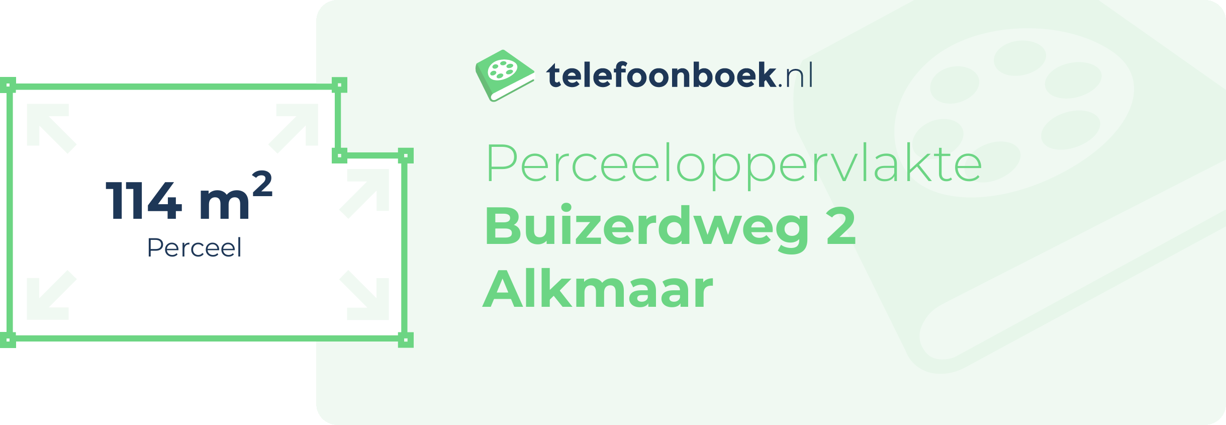 Perceeloppervlakte Buizerdweg 2 Alkmaar