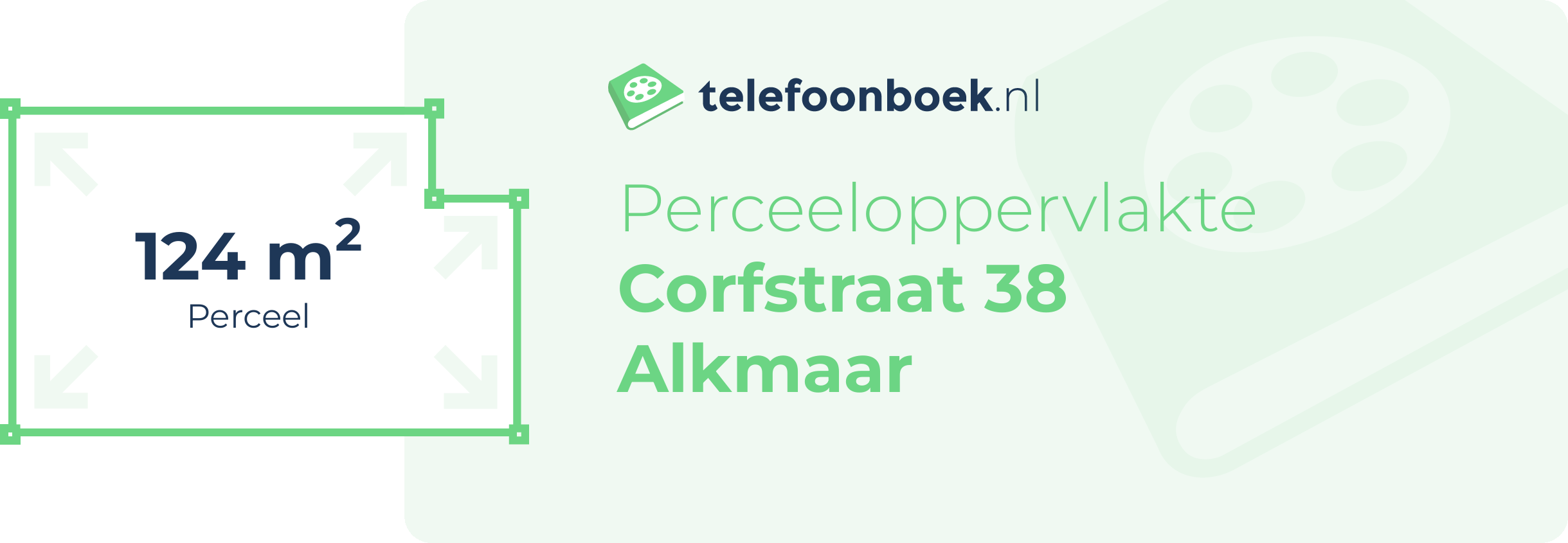 Perceeloppervlakte Corfstraat 38 Alkmaar