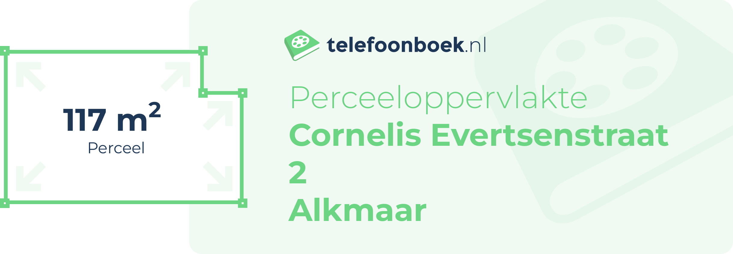 Perceeloppervlakte Cornelis Evertsenstraat 2 Alkmaar