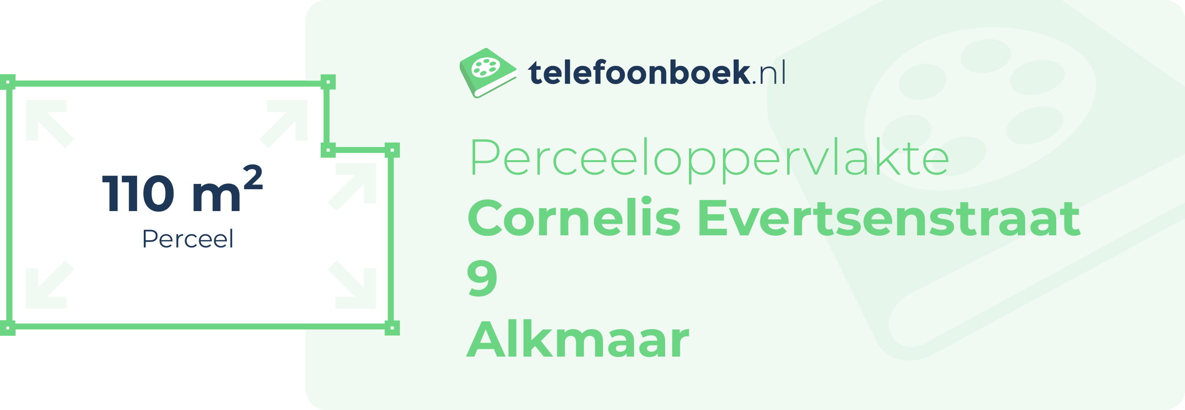 Perceeloppervlakte Cornelis Evertsenstraat 9 Alkmaar