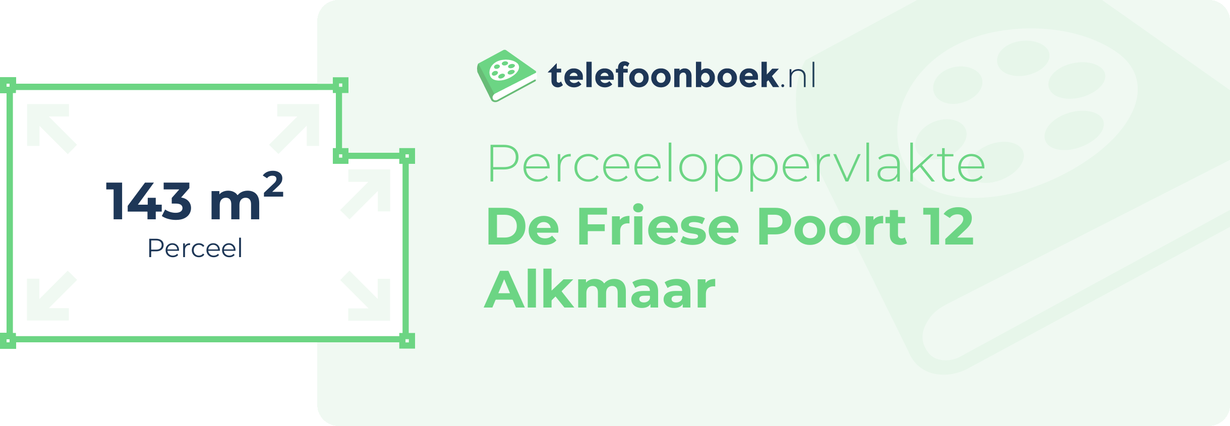 Perceeloppervlakte De Friese Poort 12 Alkmaar