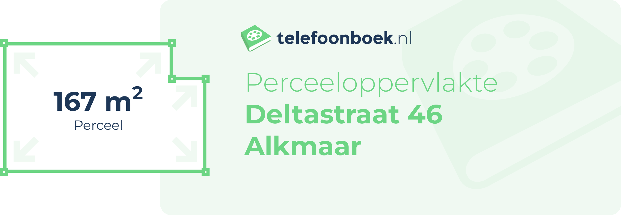 Perceeloppervlakte Deltastraat 46 Alkmaar