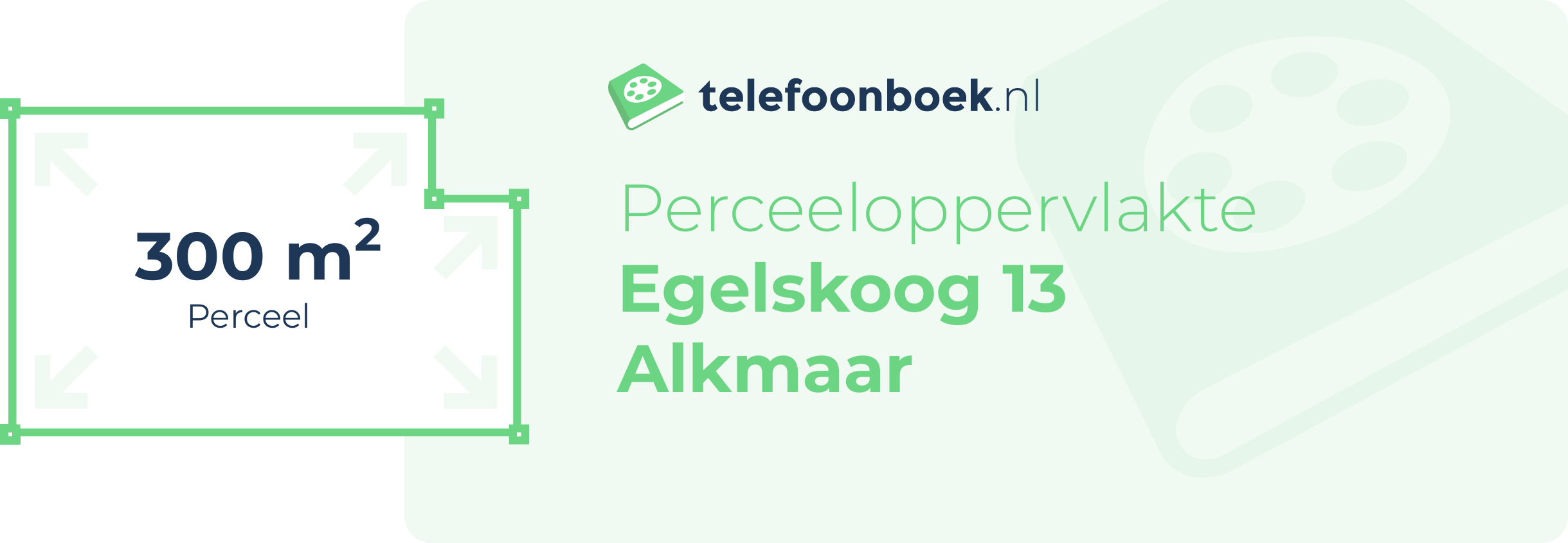 Perceeloppervlakte Egelskoog 13 Alkmaar