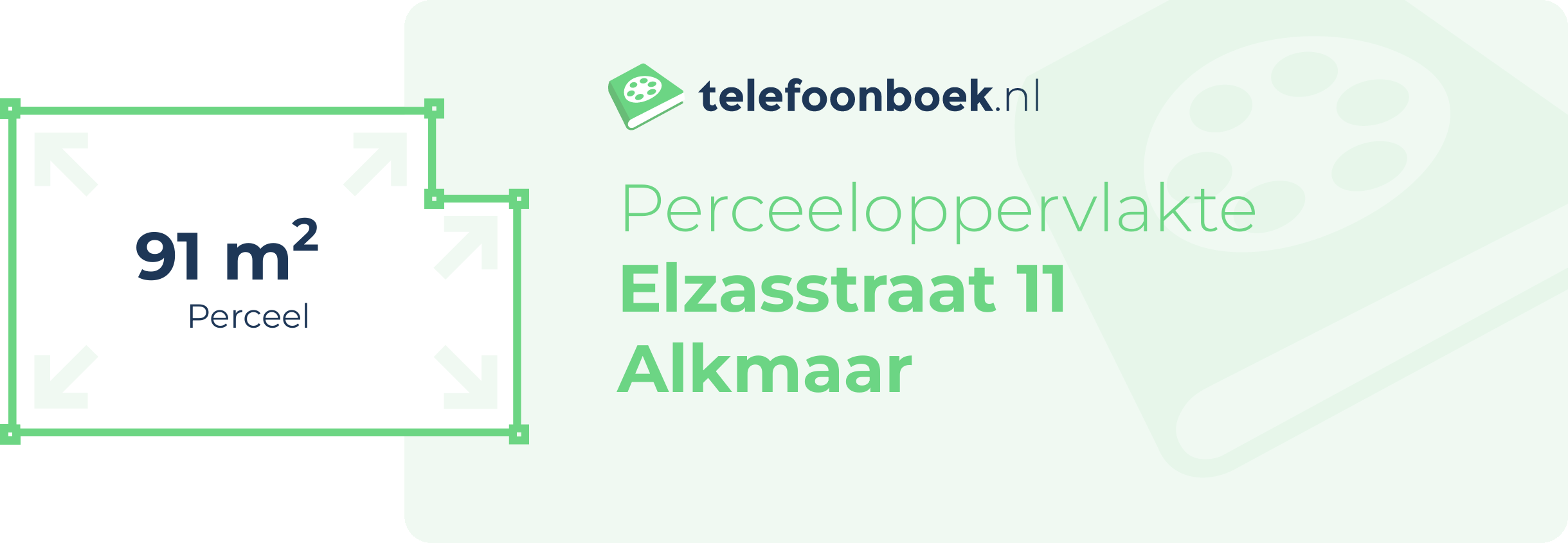 Perceeloppervlakte Elzasstraat 11 Alkmaar