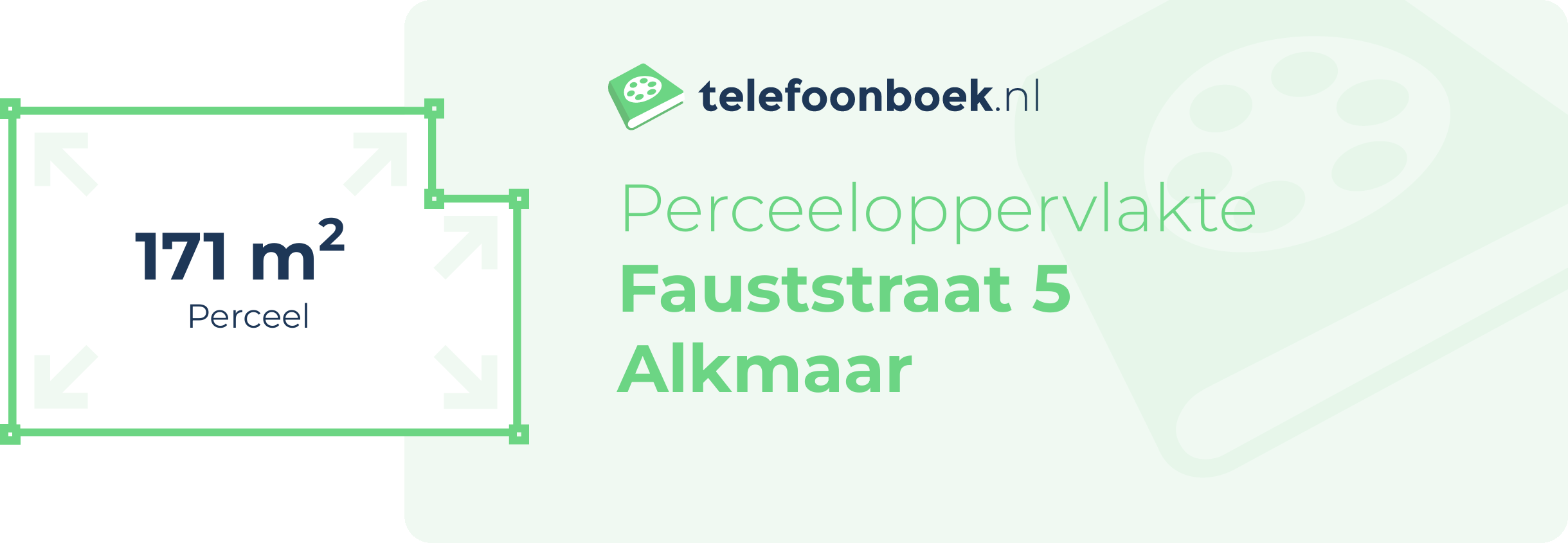 Perceeloppervlakte Fauststraat 5 Alkmaar