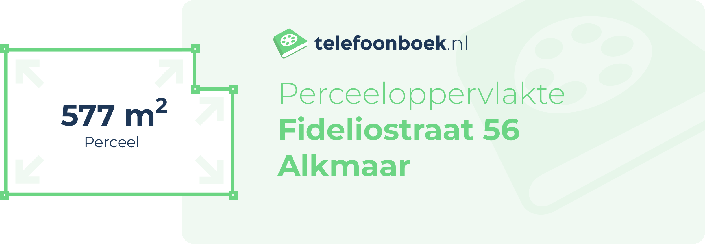 Perceeloppervlakte Fideliostraat 56 Alkmaar