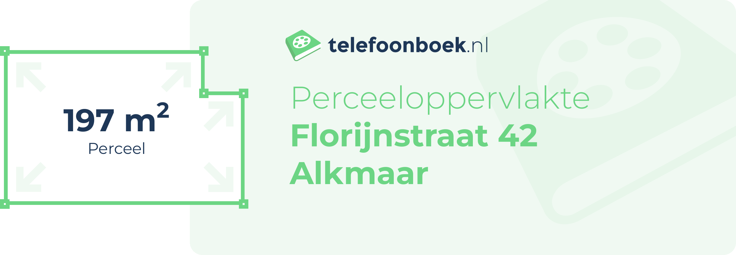 Perceeloppervlakte Florijnstraat 42 Alkmaar