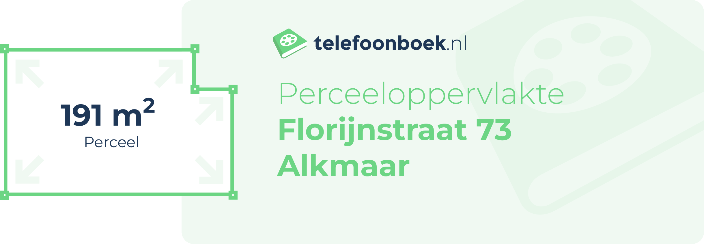 Perceeloppervlakte Florijnstraat 73 Alkmaar